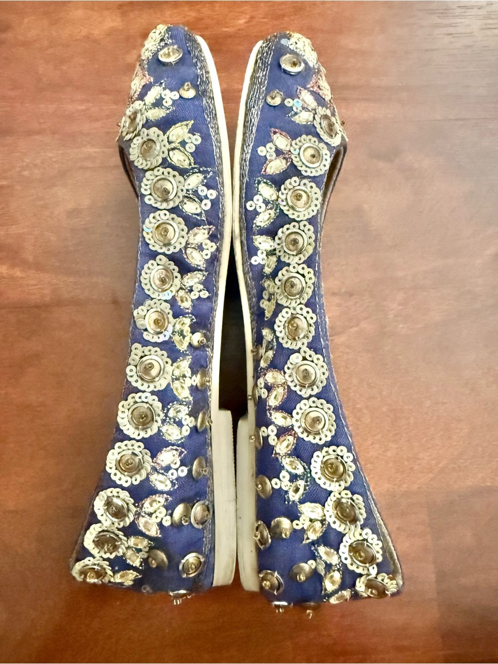 Anthropologie Embellished Ballet Flats Size 5 - Picture 5 of 8